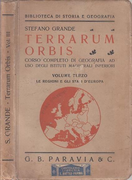 Terrarum Orbis Corso Geografia Vol.3 - Stefano Grande - copertina