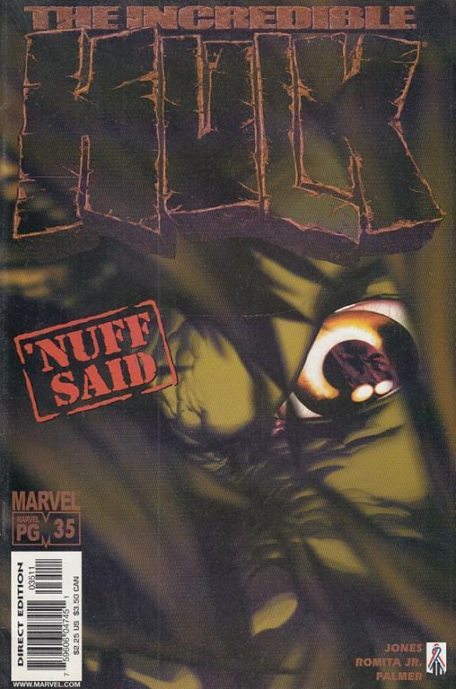 The Incredible Hulk N.35 Nuff Said - copertina