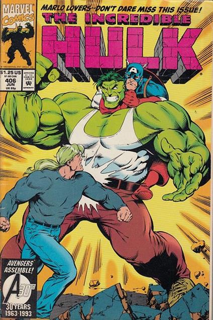 The Incredible Hulk N.406 - copertina