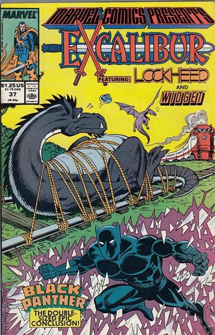 Marvel Comics Presents N.37 Excalibur Lockheed - copertina