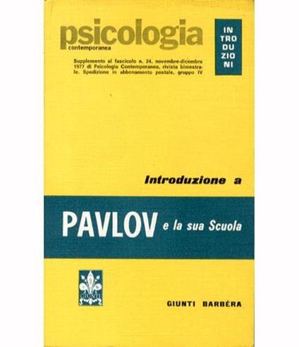 Introduzione a Pavlov e la sua Scuola - copertina