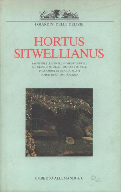 HORTUS SITWELLIANUS - copertina