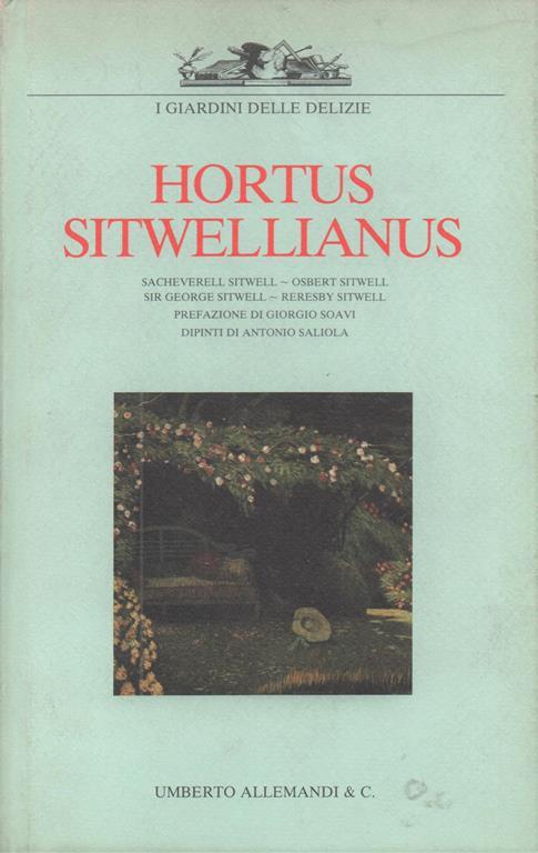 HORTUS SITWELLIANUS - copertina