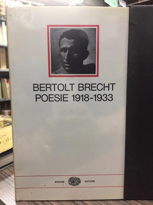 Poesie 1918-1933 - Bertolt Brecht - copertina