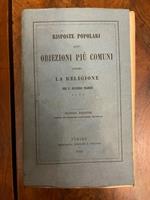Risposte popolari alle obiezioni più comuni contro religione del P. Secondo Franco d.C.d.G