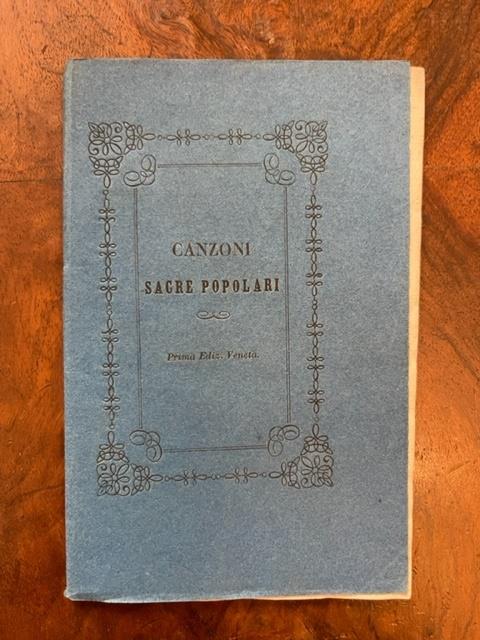 Canzoni sacre popolari del sacerdote Giuseppe Peragallo genovese - Giuseppe Peragallo - copertina