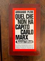 Quel che non ha capito Carlo Marx