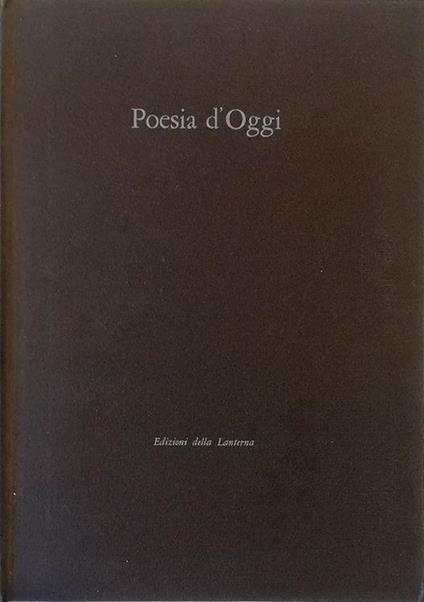 Poesia d'Oggi - volume in cofanetto editoriale - copertina