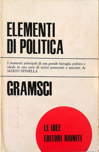 Elementi di politica - Antonio Gramsci - copertina
