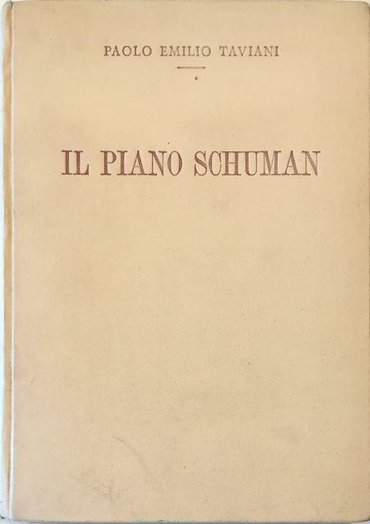 Il Piano Schuman - Paolo E. Taviani - copertina