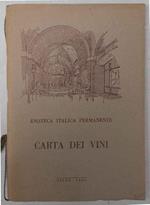 Enoteca Italica Permanente. Siena. Carta dei vini