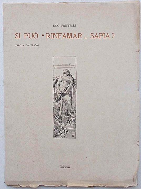 Si può "rinfamar" sapìa? (Chiosa dantesca) - copertina