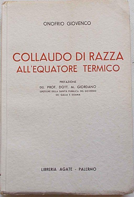 Collaudo di razza all'equatore termico. Appunti di - copertina