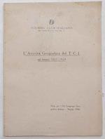 L' attività geografica del T.C.I. nel triennio 1927 - 1929