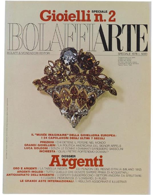 Bolaffi Arte - Gioielli N. 2 - Speciale 1978 - copertina