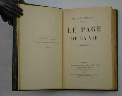 Le page de la vie - Edmond Rostand - copertina