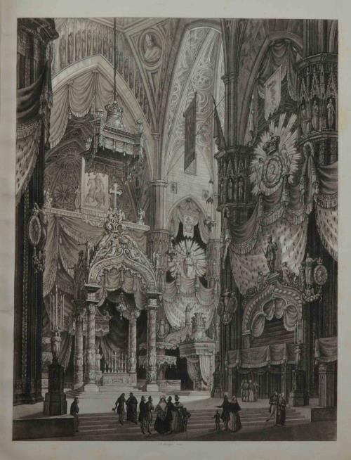 Influenza degli Imperatori di casa d'Austria nelle vicende d'Italia dall'elezione di Rodolfo d'Absburgo fino ai nostri giorni. Commentario storico con tavole e descrizione del Duomo di Milano addobbato per l'incoronazione lombardo-veneta di S.M.I.R.A - Ignazio Cantù - copertina