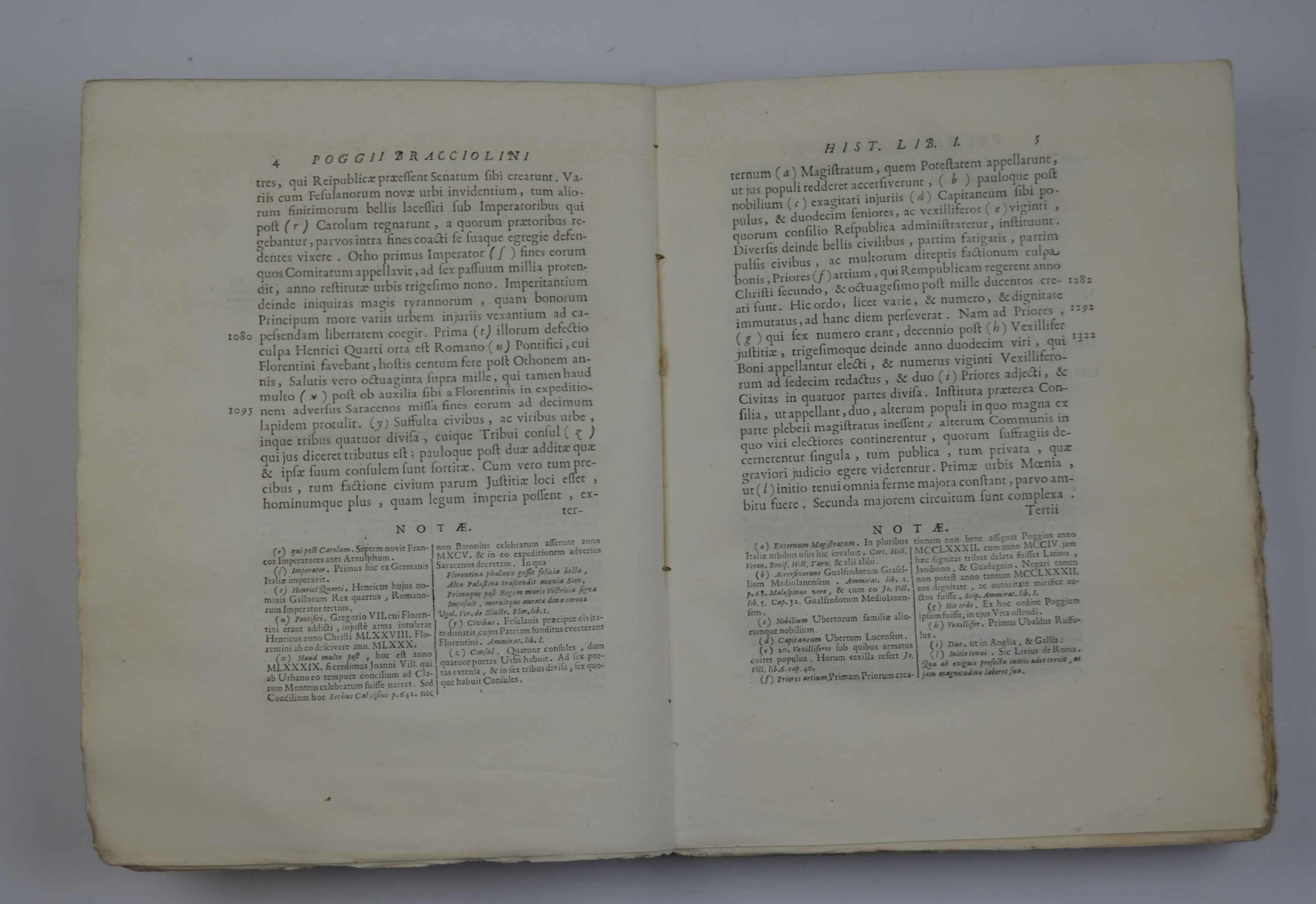 Historia florentina nunc primum in lucem edita, Notisque, et Auctoris Vita illustrata ab Jo. Baptista Recanato