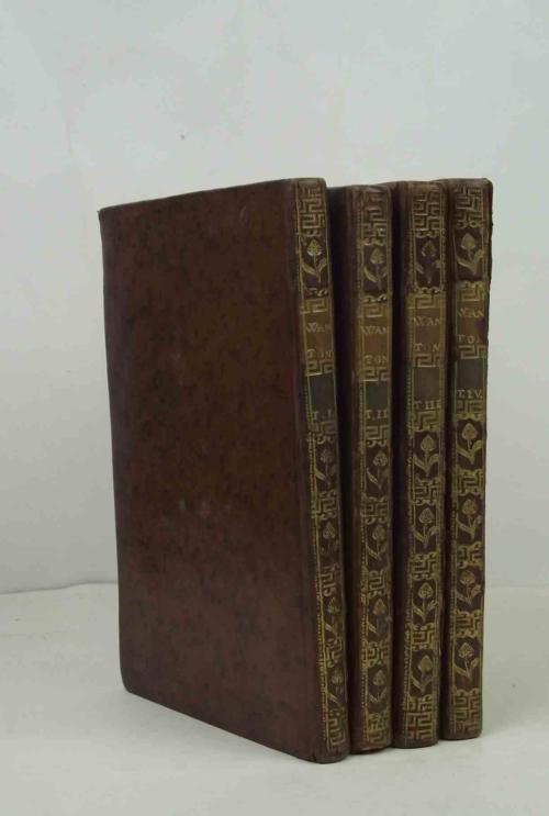 Viages de Enrique Wanton a las tierras incognitas australes, y al pais de las monas: en donde se expresan las costumbres, carácter, ciencias, y policía de estos extraordinarios habitantes. Traducidos del idioma inglés al italiano y de este al español - copertina