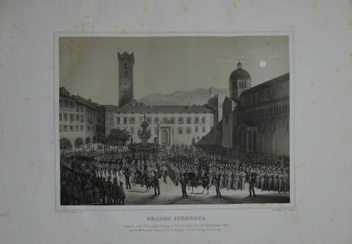 Feste secolari del Concilio di Trento: con solenne rito celebrate nei giorni 12, 13 e 14 dicembre 1845 descritte ed illustrate a cura del Municipio e dell'Istituto Sociale di Trento - copertina
