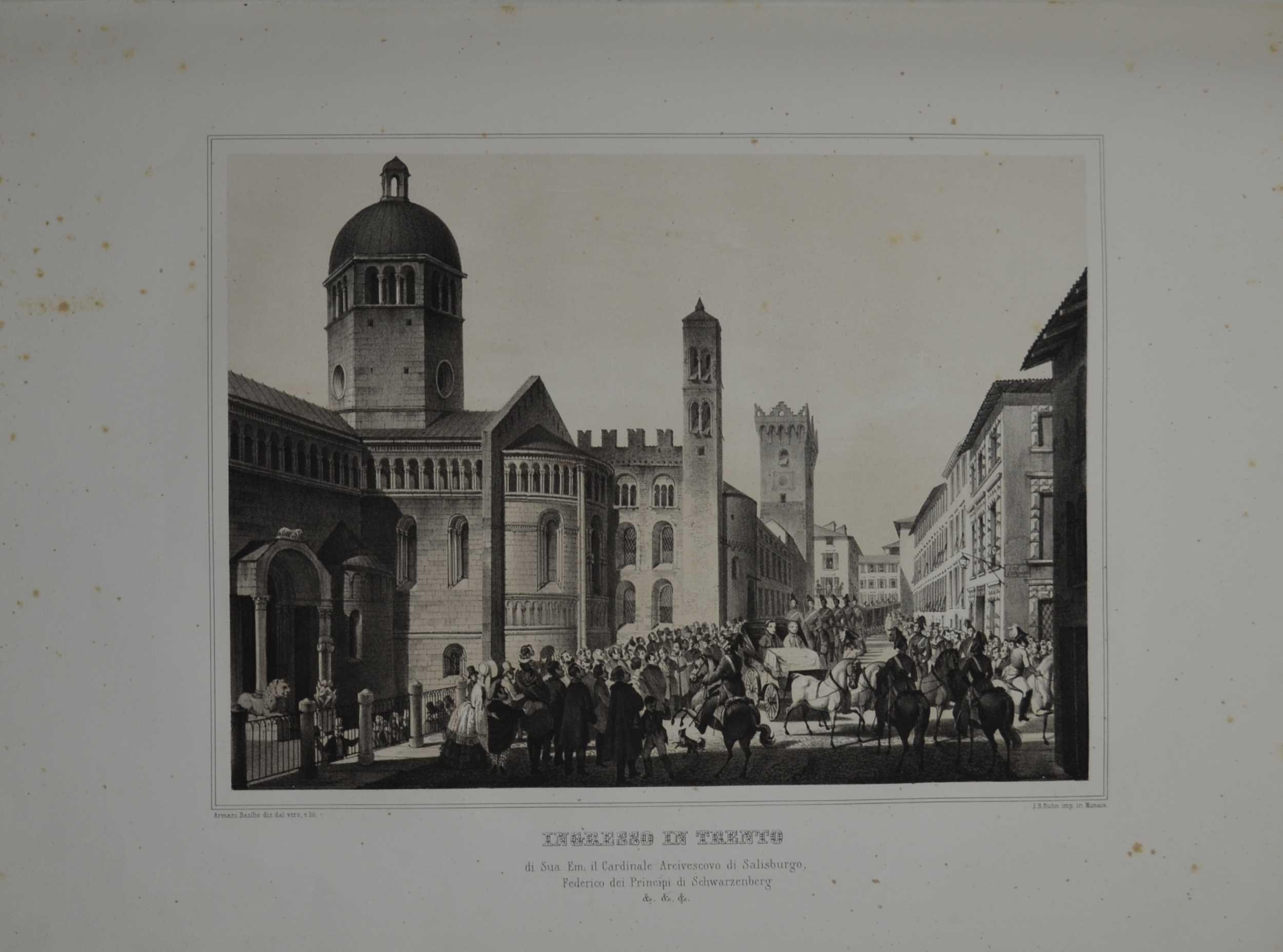 Feste secolari del Concilio di Trento: con solenne rito celebrate nei giorni 12, 13 e 14 dicembre 1845 descritte ed illustrate a cura del Municipio e dell'Istituto Sociale di Trento