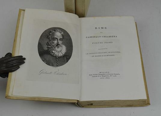 Rime. - Gabriello Chiabrera - copertina