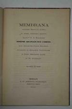 Membrana novissime mediolani inventa in veteri, insignique archivio illust.mi D.D. Marchionis Joseph Arconati vice comitis, quae, declarante Joanne Zucchetti, evulgatur ad probandum, captivitatem in Italia perdurasse saltem ad an. 1434