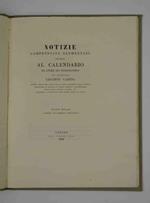Notizie compendiate elementari intorno al calendario sia civile sia ecclesiastico Seconda edizione riveduta ed ampliata dall'Autore