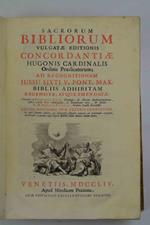 Sacrorum bibliorum vulgatae editionis concordantiae… Primum à Francisco Luca… posteà variis locis expurgatae, ac locupletate cura, st studio U.D. Huberti Phalesii… Editio novissima prae ceteris correctior…