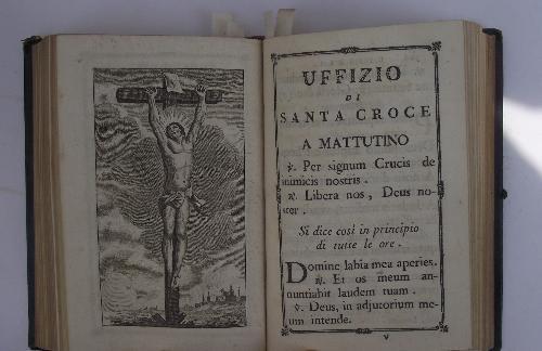 Officium Beatae Mariae Virginis S. Pii V. Pontificis Maximi Jussu editum Con l'Uffizio de Morti, Sette Salmi con li Vesperi - copertina