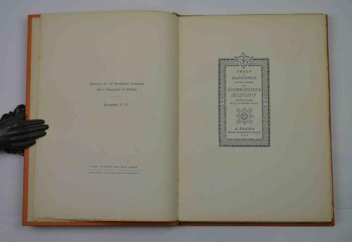 Fregi e majuscole incise e fuse da Giambattista Bodoni direttore della Stamperia Reale - copertina