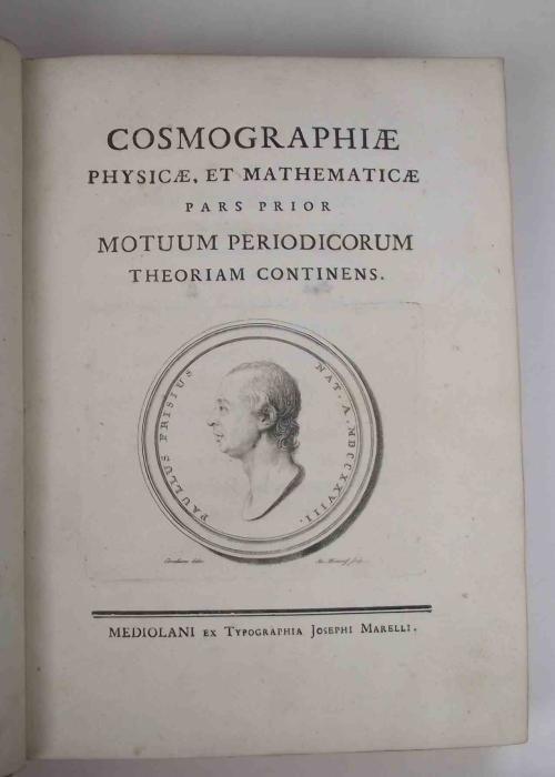 Cosmographiae physicae, et mathematicae - Paolo Frisi - copertina