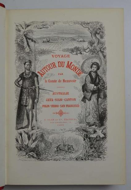 Voyage autour du monde. Australie - Java - Siam - Canton - Pekin - Yeddo - San Francisco. - Simone de Beauvoir - copertina