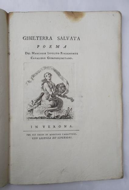 Gibilterra salvata… - Ippolito Pindemonte - copertina