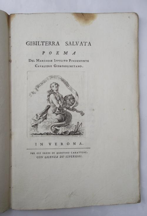 Gibilterra salvata… - Ippolito Pindemonte - copertina