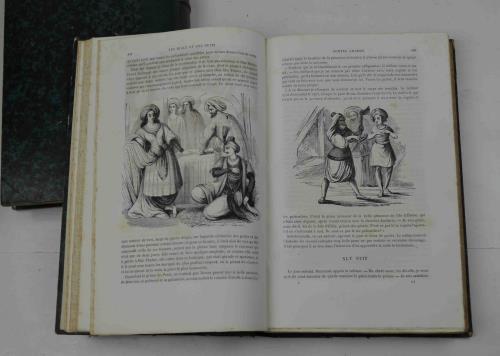 Les Mille et une Nuits Contes Arabes, traduits par Galland Augmentés d'une dissertation sur les Mille et une Nuits per M. Le Baron Sylvestre de Sacy - copertina