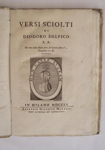 Versi sciolti. - copertina