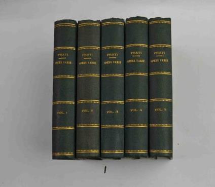 Opere varie - Giovanni Prati - copertina