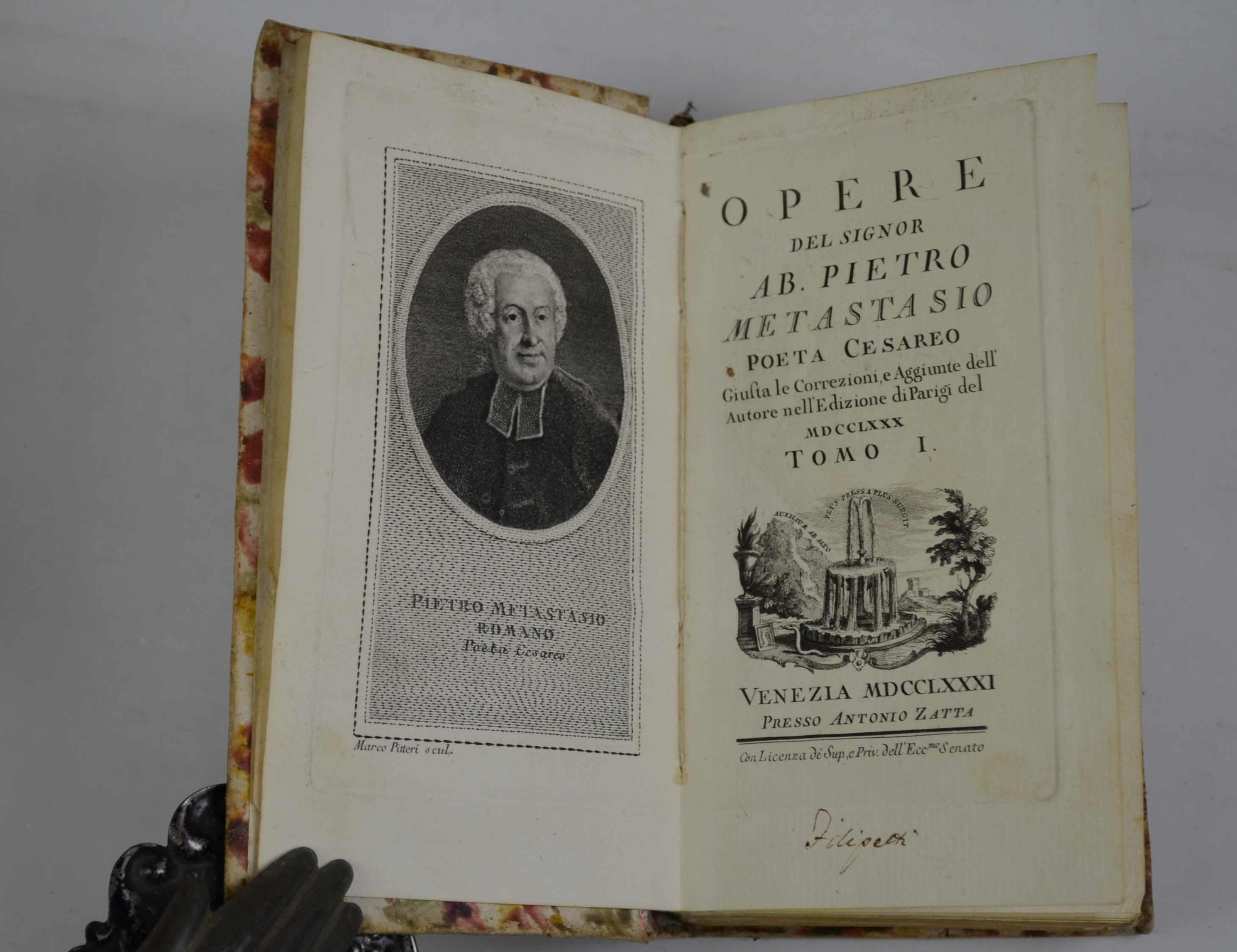 Opere… giusta le correzioni e aggiunte dell'Autore nell'edizione di Parigi del 1780