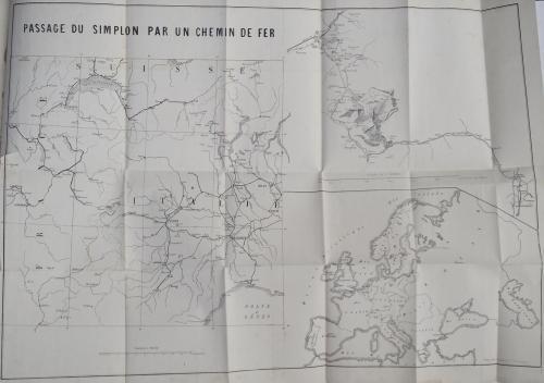 Simplon. St. Gothard. Lukmanier. Étude comparative de la valeur technique et commerciale des voies ferrées pas ces passages alpin italo-suisses - G. Lommel - copertina
