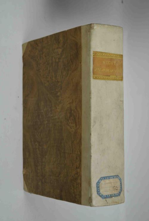 Vocabolarium juris utriusque Ex Alexandi Scoti, Jo. Kahl, Barn. Brissonii et Jo. Gottl. Heineccii accessionibus… Editio secunda veneta - Philip Vicat - copertina