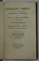 Esercizio logico sugli errori d'ideologia e zoologia ossia arte di trar profitto dai cattivi libri. Dissertazione…