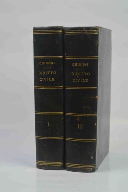 Istituzioni di diritto civile italiano Seconda edizione interamete rifatta - G. Pietro Chironi - copertina