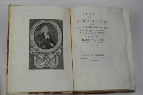 Storia dell'America. Traduzione dall'Inglese. - William Robertson - copertina