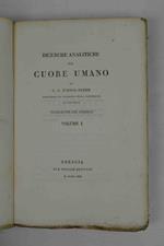 Ricerche analitiche sul cuore umano di Enrico Feder professore di filosofia nella università di Gottinga traduzione dal tedesco