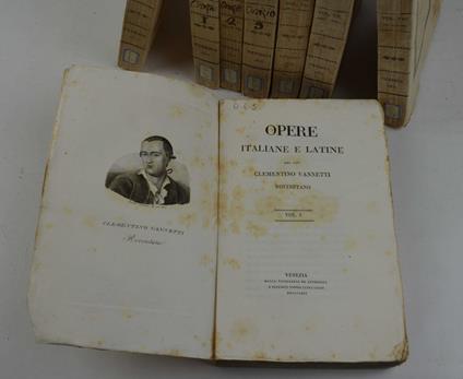 Opere italiane e latine - Clementino Vannetti - copertina