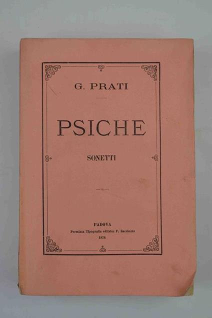 Psiche. Sonetti - Giovanni Prati - copertina