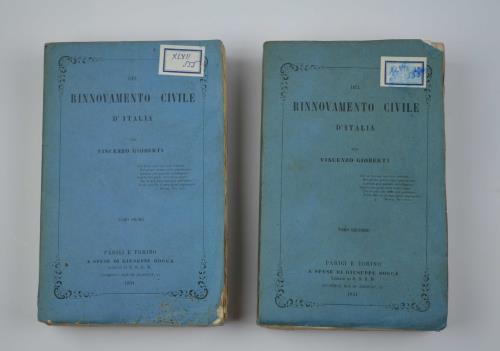 Del rinnovamento civile d'Italia - Vincenzo Gioberti - copertina