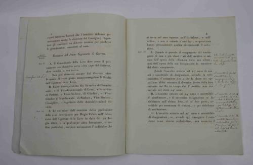 Raccolta di decisioni in materia di leva militare date dal Primo Segretario di Guerra e approvate da S.M - copertina