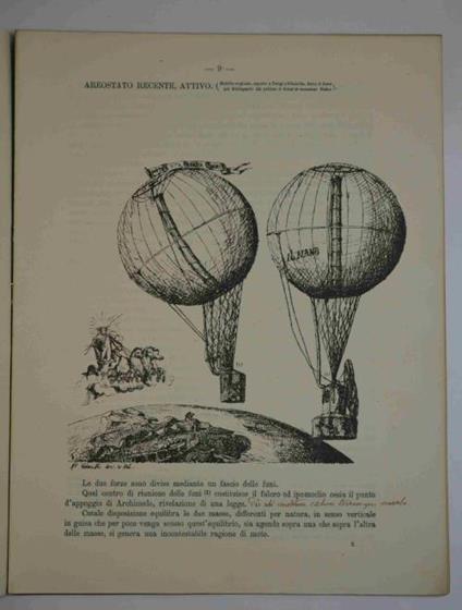 Eureka areostatica ai piè della Ferrea Corona. Torino XI settembre 1888 - Alessandro Volante - copertina